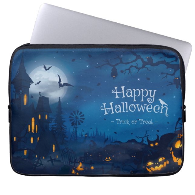 Housse Pour Ordinateur Portable Salutations d'Halloween (Devant)