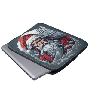 Housse Pour Ordinateur Portable Samurai Père Noël Warrior Christmas Art Cadeau
