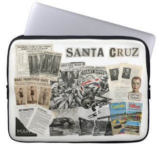 Housse Pour Ordinateur Portable Santa Cruz California Collage – Art de protestatio