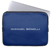 Sapphire Bleu Minimaliste Plaque Lisible Moderne