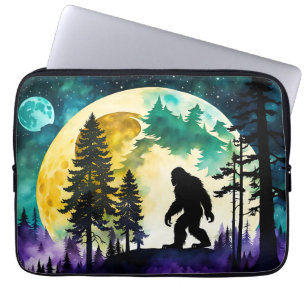 Housse Pour Ordinateur Portable Sasquatch pleine lune