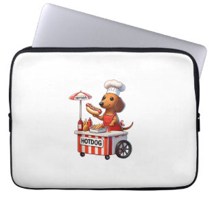 Housse Pour Ordinateur Portable Saucisson Chaud Chien Teckel Drôle Weenie Sandwich