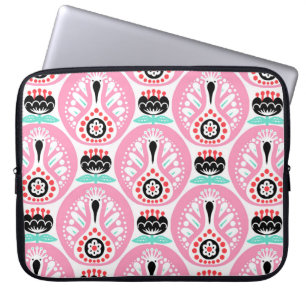Housse Pour Ordinateur Portable Scandinavie sans couture art folk motif avec migno