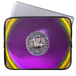 Housse Pour Ordinateur Portable SCEAU DES CHEVALIERS MODÈLE Gemme gris violet