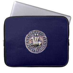 Housse Pour Ordinateur Portable SCEAU DES CHEVALIERS TEMPLIERS gris