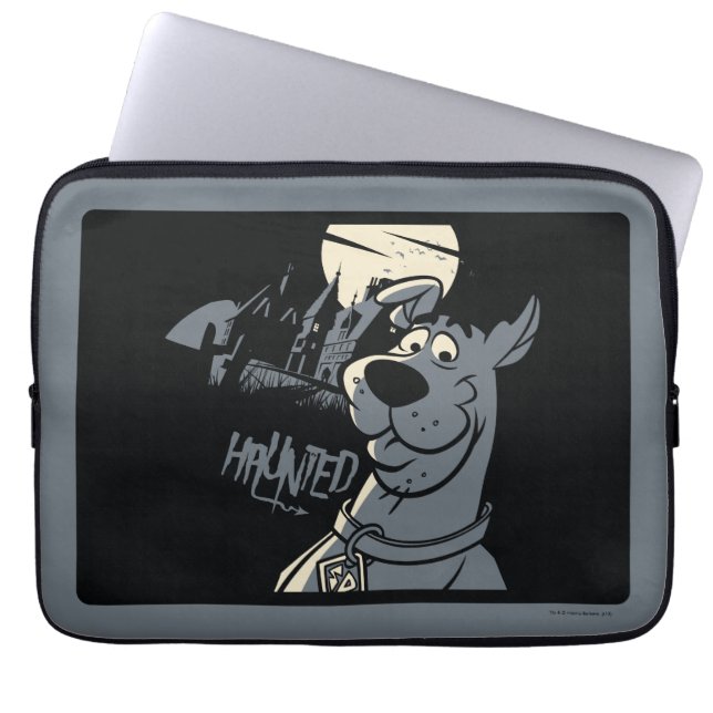 Housse Pour Ordinateur Portable Scooby-Doo Noir Haunted Mansion Graphisme (Devant)