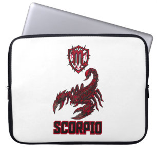 Housse Pour Ordinateur Portable Scorpion Zodiaque Scorpion Cosmique Rouge Intensit