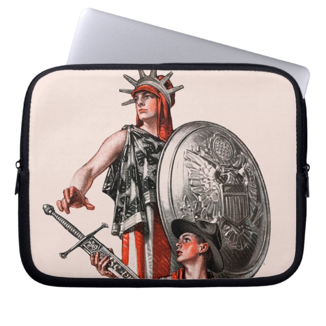Housse Pour Ordinateur Portable Scout et liberté de garçon (Devant)