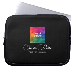 Housse Pour Ordinateur Portable Script de typographie de votre nom de texte person