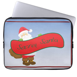 Housse Pour Ordinateur Portable Secret Père Noël Pollyanna White Elephant