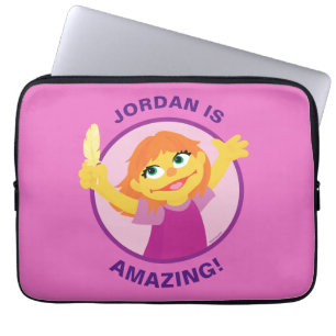 Housse Pour Ordinateur Portable Sesame Street   Julia tenant une plume