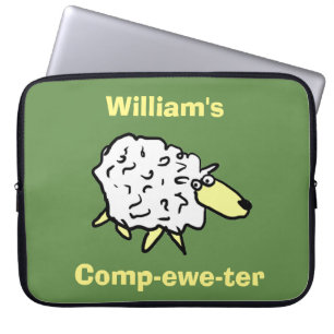 Housse Pour Ordinateur Portable Sheep Design Comp-ewe-ter!