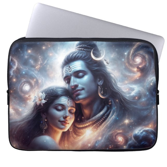 Housse Pour Ordinateur Portable Shiva et Shakti amour cosmique (Devant)