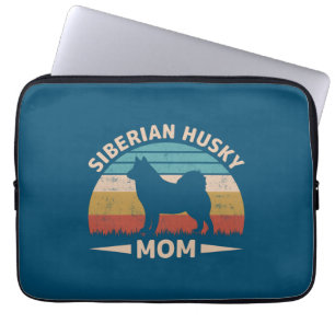 Housse Pour Ordinateur Portable Sibérie Husky Maman Special Bond Husky Mama