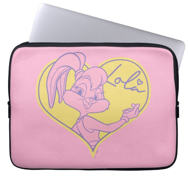 Housse Pour Ordinateur Portable Signature Lola Heart (Devant)