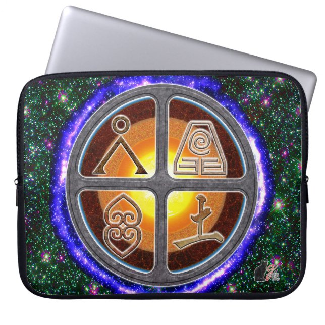 Housse Pour Ordinateur Portable Signes terrestres (Devant)