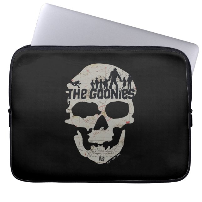 Housse Pour Ordinateur Portable Silhouette du crâne des Goonies (Devant)