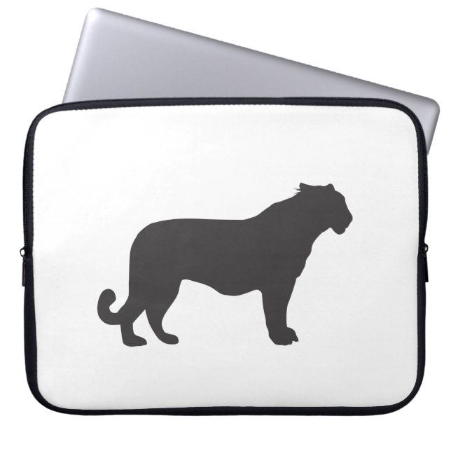 Housse Pour Ordinateur Portable Silhouette Tiger (Devant)