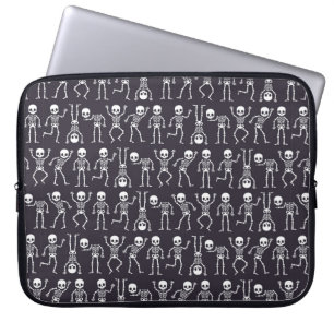 Housse Pour Ordinateur Portable Silhouettes de squelette motif sans soudure pour h
