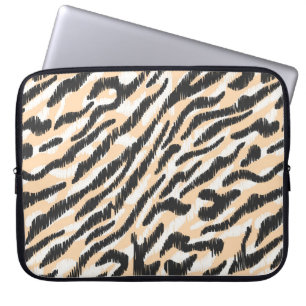 Housse Pour Ordinateur Portable Simples vintage gribouillis zèbre léopard patte de