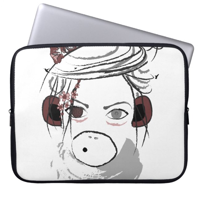 Housse Pour Ordinateur Portable singe. (Devant)