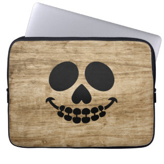 Housse Pour Ordinateur Portable Skeleton sourit.