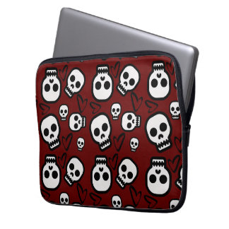 Housse Pour Ordinateur Portable Skulls and Hearts Laptop carrier 