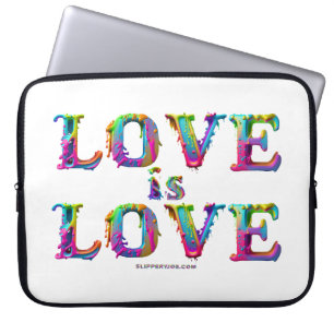 Housse Pour Ordinateur Portable SlipperyJoe l'amour est amour dégoulinant fondu dy