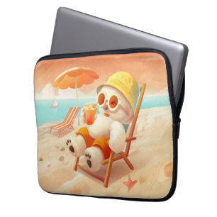 Housse Pour Ordinateur Portable Smile Dog - Mode Plage Activé
