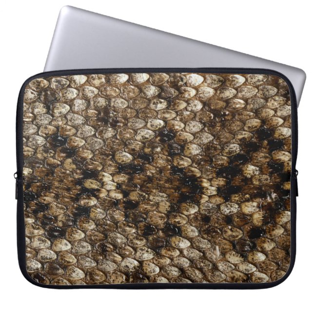 Housse Pour Ordinateur Portable Snakeskin de crotale Faux (Devant)