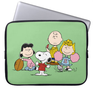 Housse Pour Ordinateur Portable Snoopy et Gang Play Football
