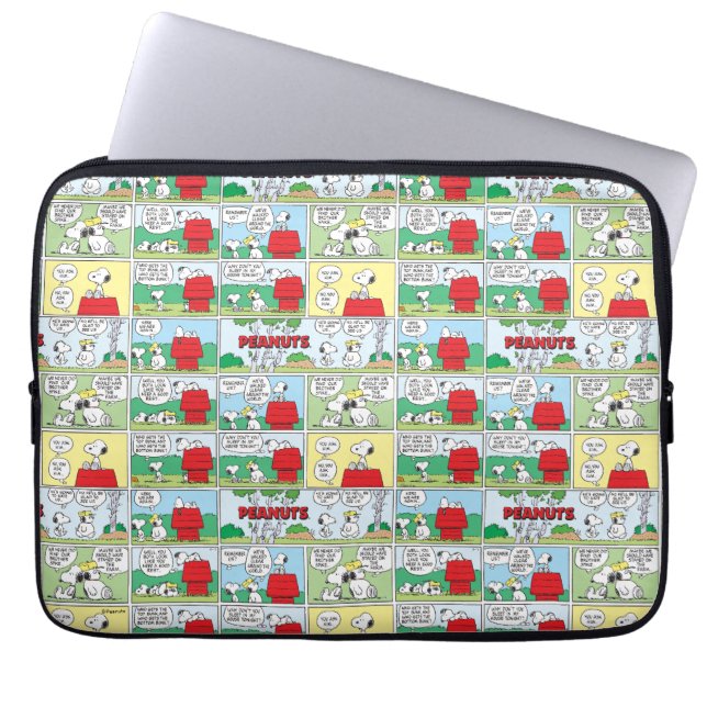 Housse Pour Ordinateur Portable Snoopy et ses frères Andy & Olaf (Devant)