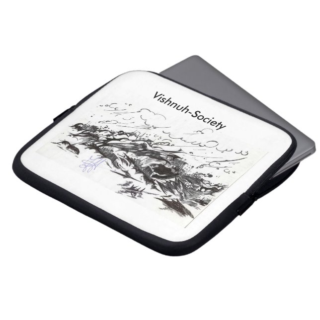 Housse Pour Ordinateur Portable Société Vishnu entrée par la mer (Devant haut)