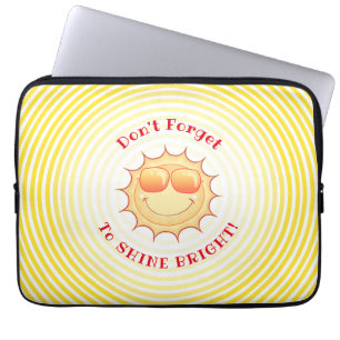 Housse Pour Ordinateur Portable Soleil souriant