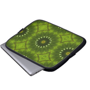 Housse Pour Ordinateur Portable Soleils Verts