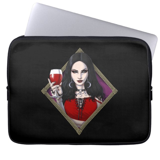 Housse Pour Ordinateur Portable Sorcière Alien gothique (Devant)