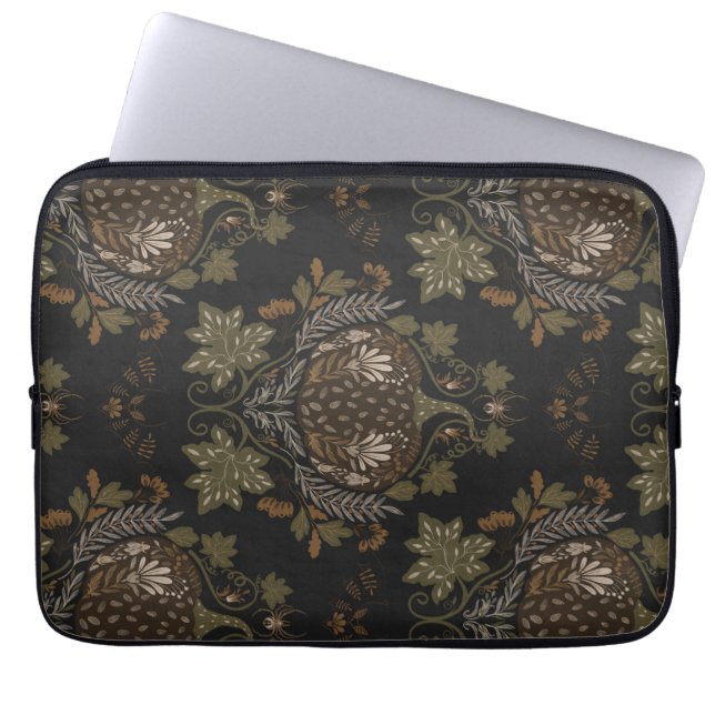 Housse Pour Ordinateur Portable Sortir Vine Folkloric Halloween Citrouille Motif (Devant)