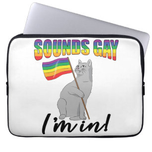 Housse Pour Ordinateur Portable Sounds Gay I'm