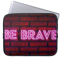 Soyez courageux inspiration citation néon texte ef