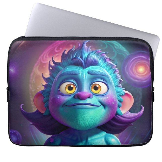 Housse Pour Ordinateur Portable Space Alien & Friend (Devant)