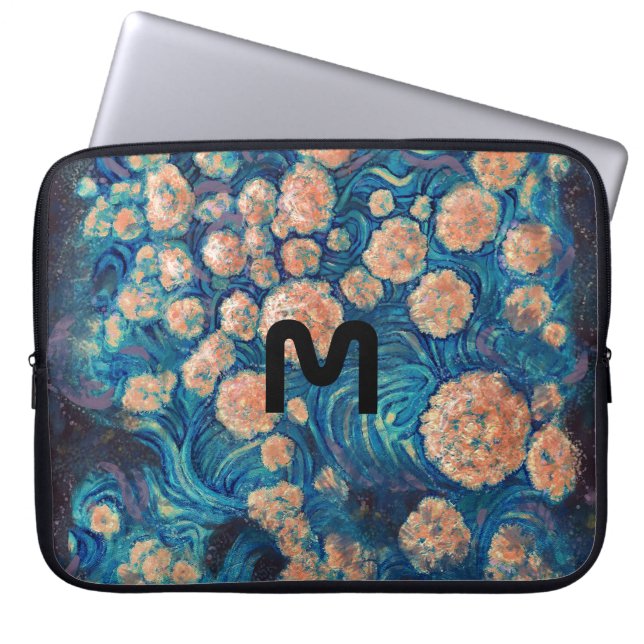 Housse Pour Ordinateur Portable Space Mimosa Golden Nebula Blossom (Devant)
