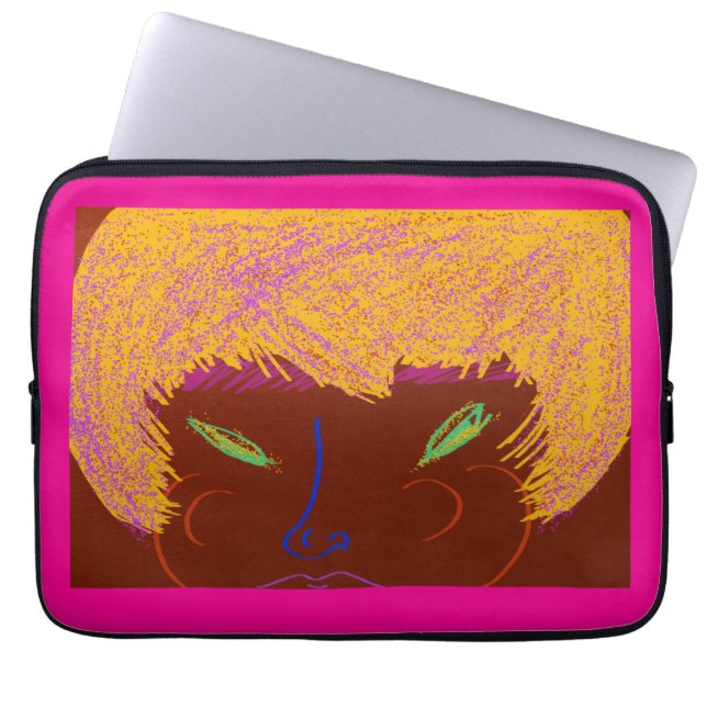 Housse Pour Ordinateur Portable Sparkling Beauty Queen Laptop Sleeve (Devant)