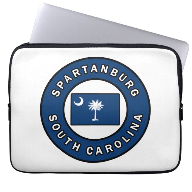 Housse Pour Ordinateur Portable Spartanburg Caroline du Sud (Devant)