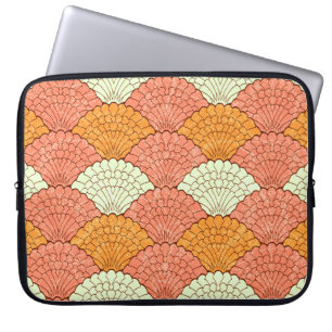 Housse Pour Ordinateur Portable Spectacle de coquilles : Motifs de la mer Abstrait