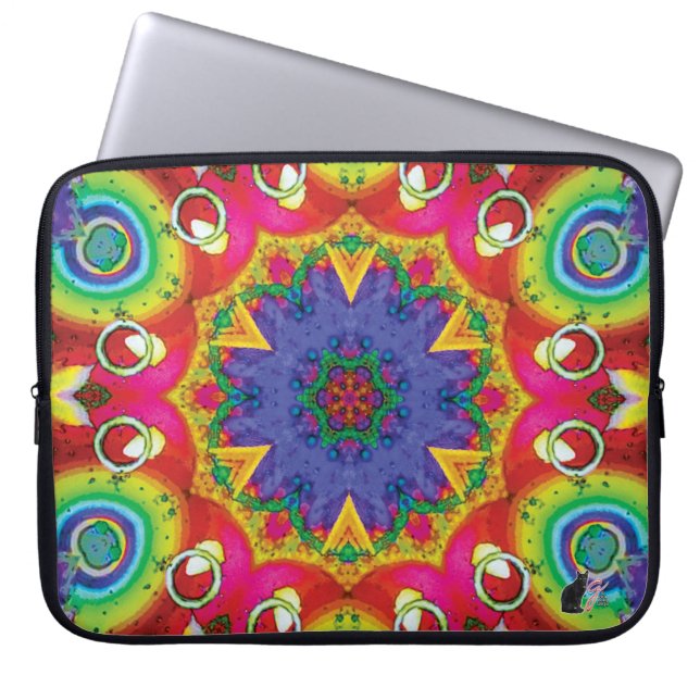 Housse Pour Ordinateur Portable Spores Kaleidoscope (Devant)