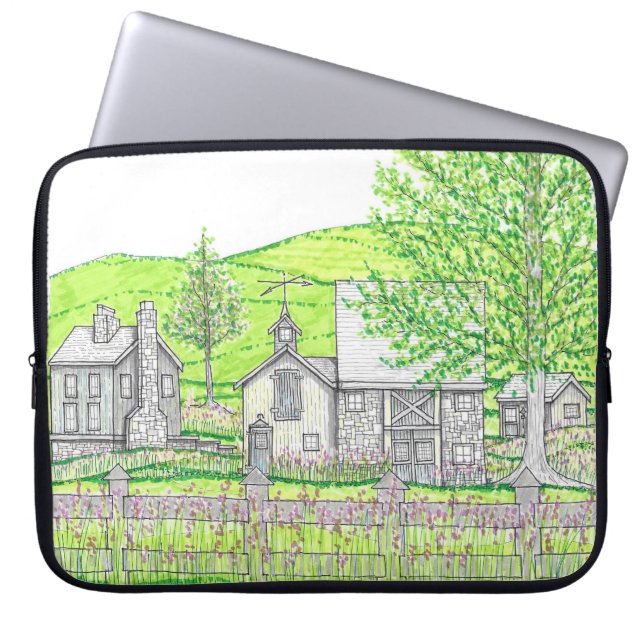 Housse Pour Ordinateur Portable Spring Farm Laptop Case (Devant)