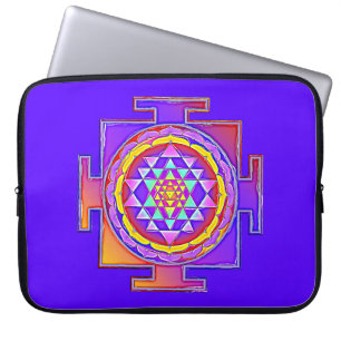 Housse Pour Ordinateur Portable Sri Yantra - Symbole hindouiste Design 1
