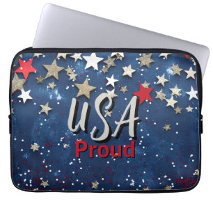 Housse Pour Ordinateur Portable Star Spanged USA Fière