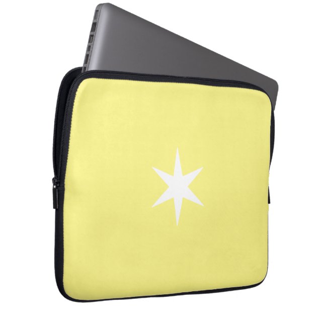 Housse Pour Ordinateur Portable Star Stern jaune et blanc (Devant droit)