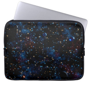 Housse Pour Ordinateur Portable Starry night sky with stars and planets
